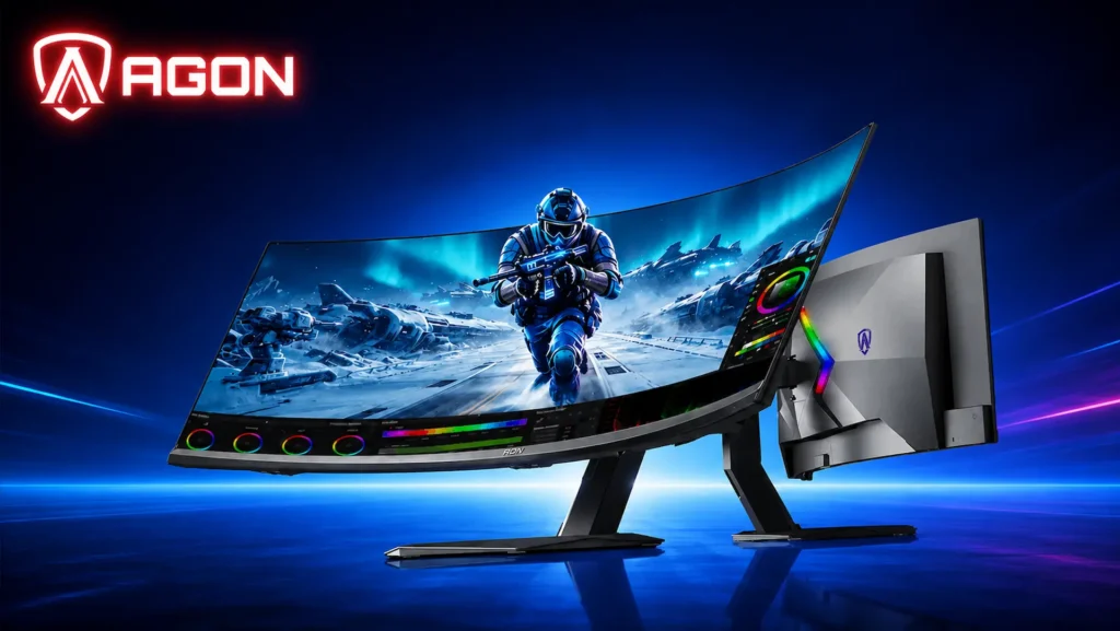 AOC AGP497UCZD monitor gaming ultrawide QD-OLED de 49 pulgadas