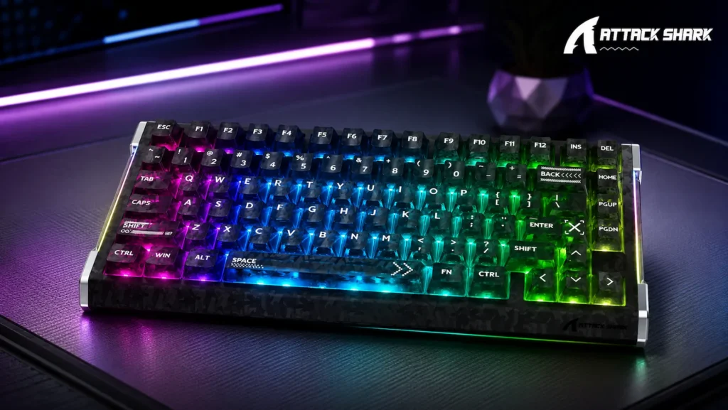 ATTACK SHARK R86 HE, teclado gaming magnético con 8000 Hz