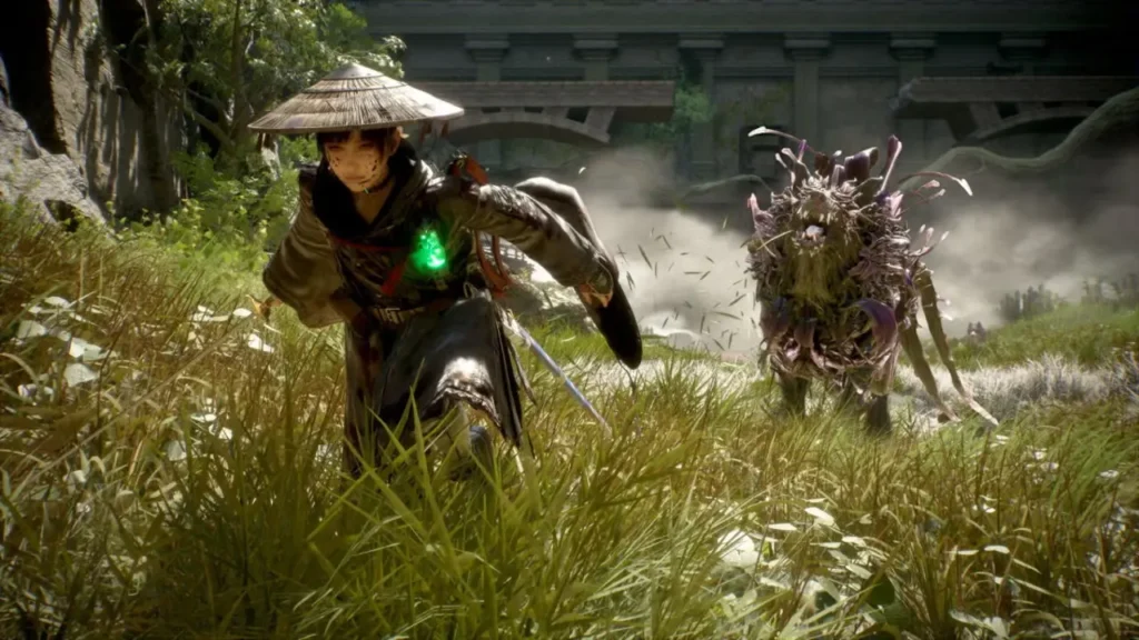 Emma luchando contra un enemigo en Beast of Reincarnation.