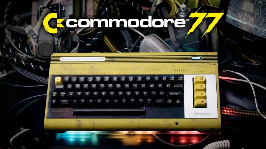 Commodore 77 inspirado en Cyberpunk 2077