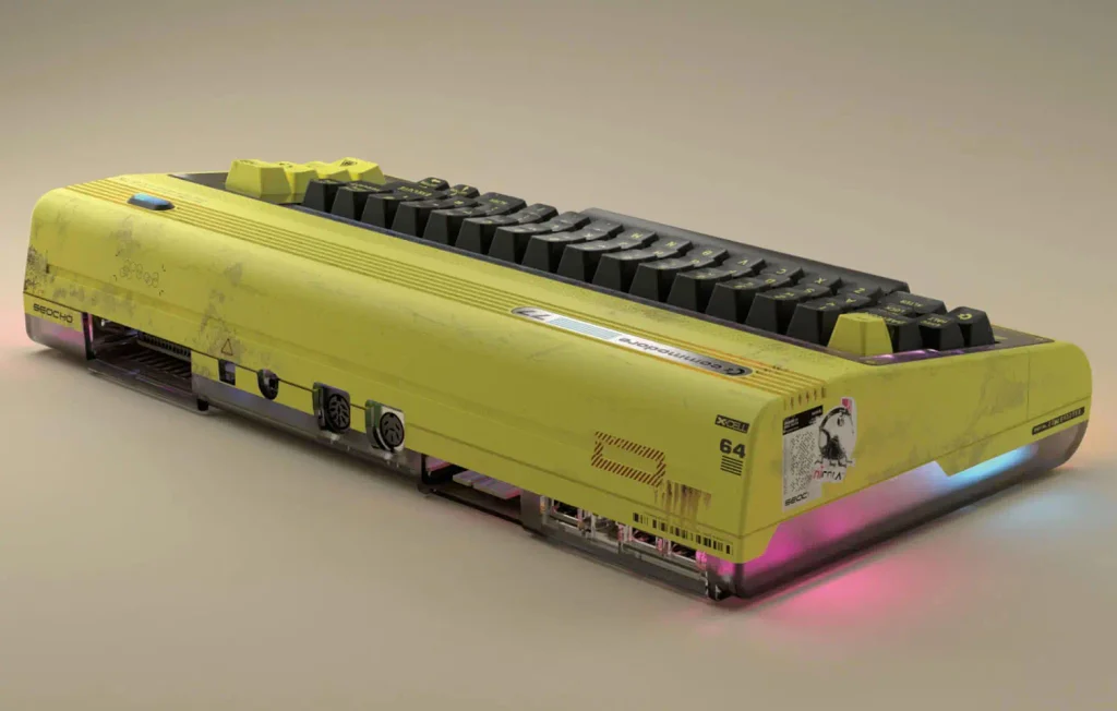 Commodore 77 inspirado en Cyberpunk 2077