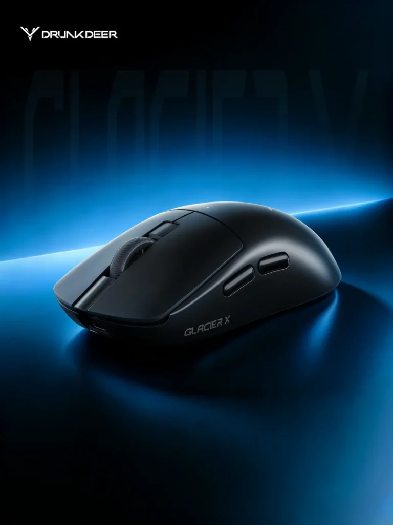 El Glacier X apuesta por un diseño ligero de 59 gramos inspirado en los ratones para eSports.