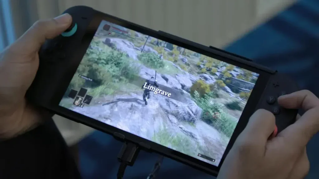Gameplay de Elden Ring Tarnished Edition en modo portátil de Switch 2