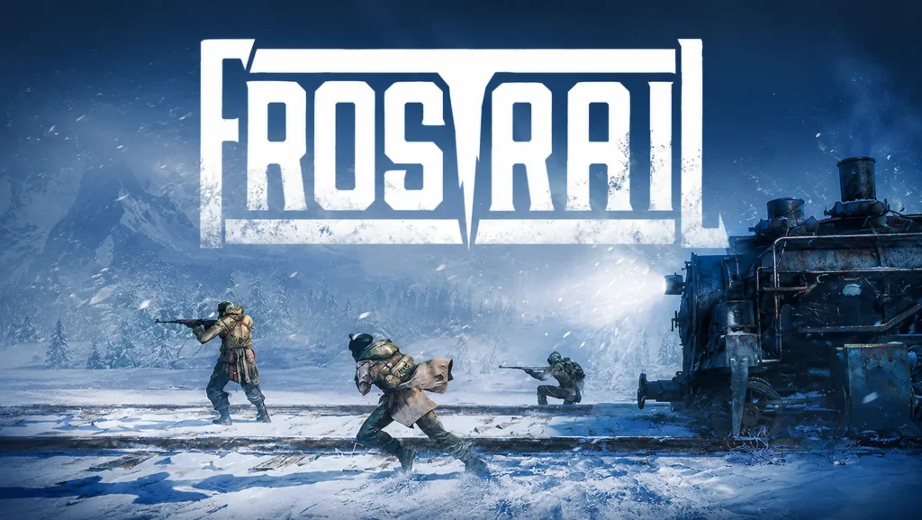 Frostrail y su tren atravesando un paisaje congelado.
