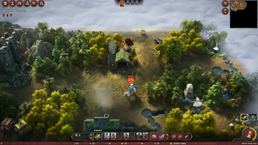 Mapa de campaña de Heroes of Might and Magic III Remake
