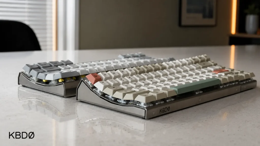 KBD0 Curve0 v2 con diseño de teclado mecánico keywell