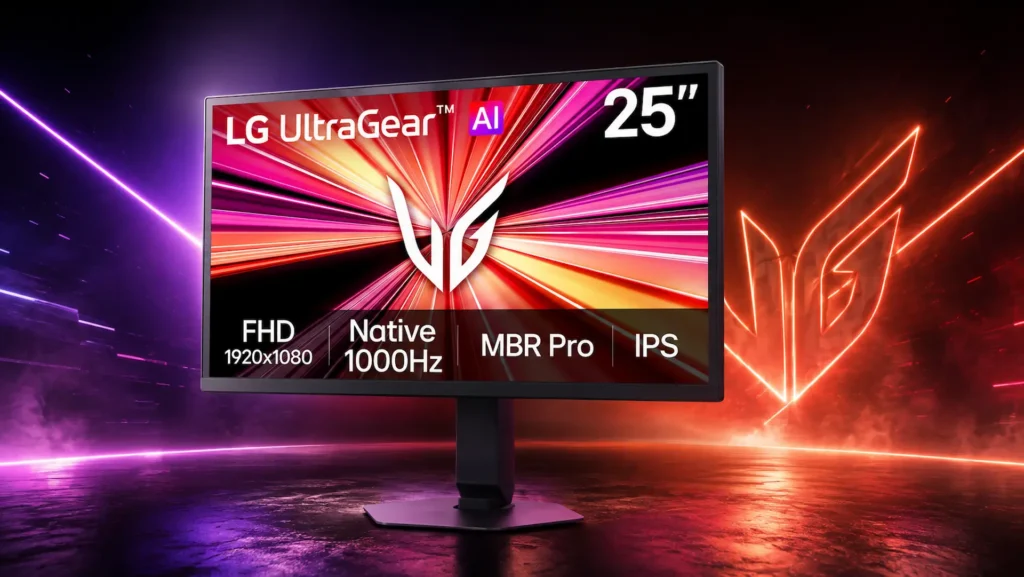 LG UltraGear 25G590B, monitor gaming Full HD con 1000 Hz