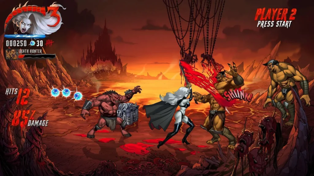 Lady Death protagoniza Demonicron, el nuevo beat’em up cooperativo.