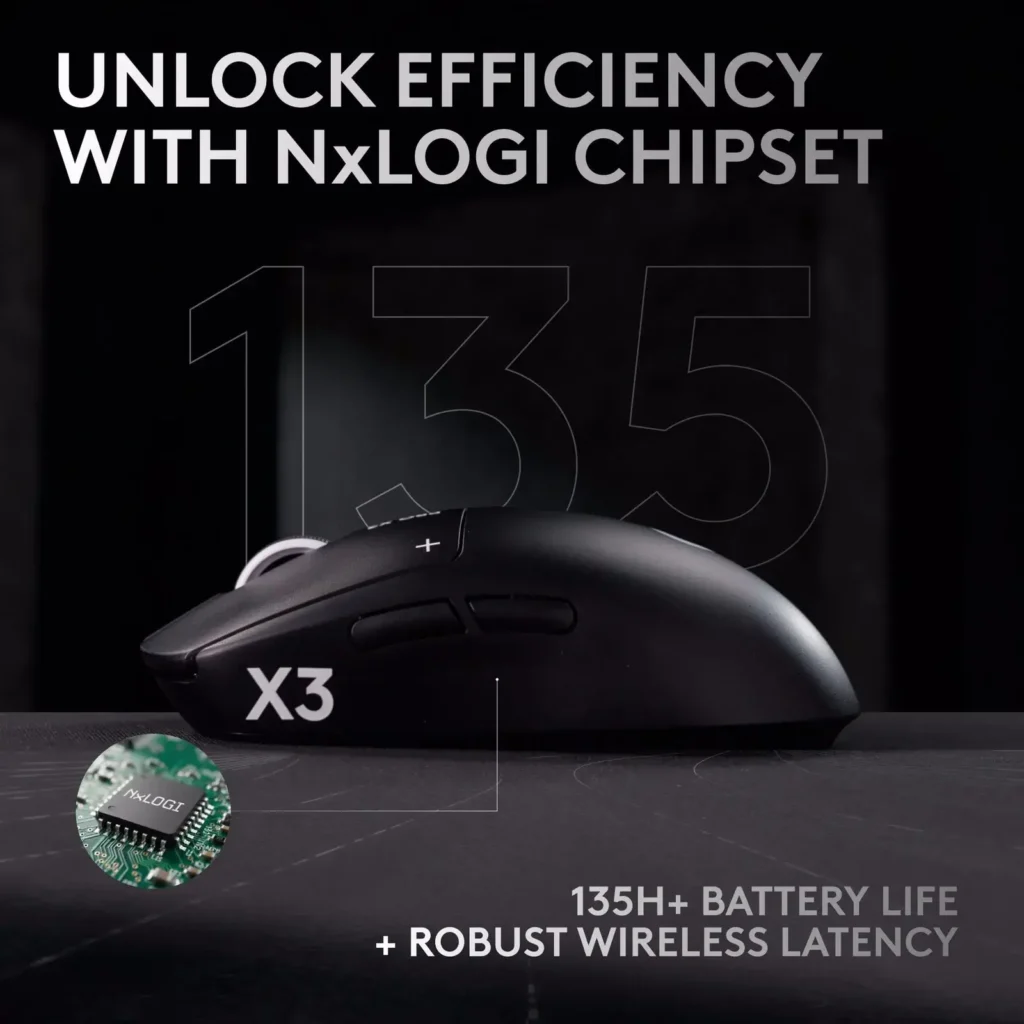 Ratón gaming Logitech G Pro X3 Superstrike de 61 gramos
