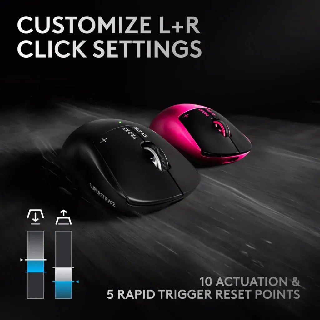 Logitech G Pro X3 Superstrike con sensor HERO 2 de hasta 48000 DPI