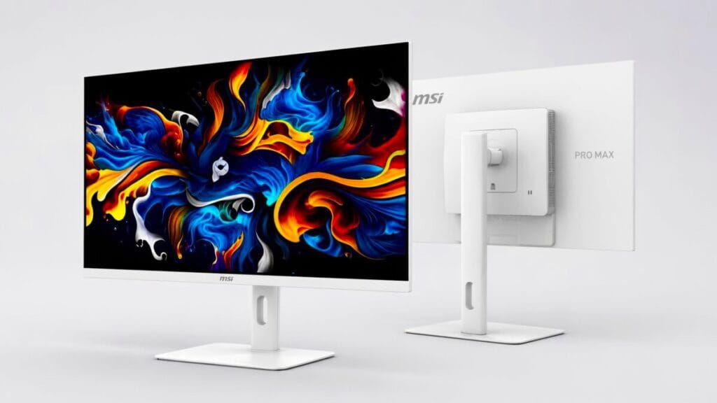 Monitor MSI PRO MAX OLED 271UPJW12 con panel OLED IJP de 27 pulgadas y resolución 4K