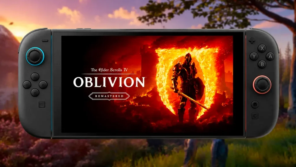 Oblivion Remastered funcionando en Nintendo Switch 2 con problemas de rendimiento y caídas de FPS