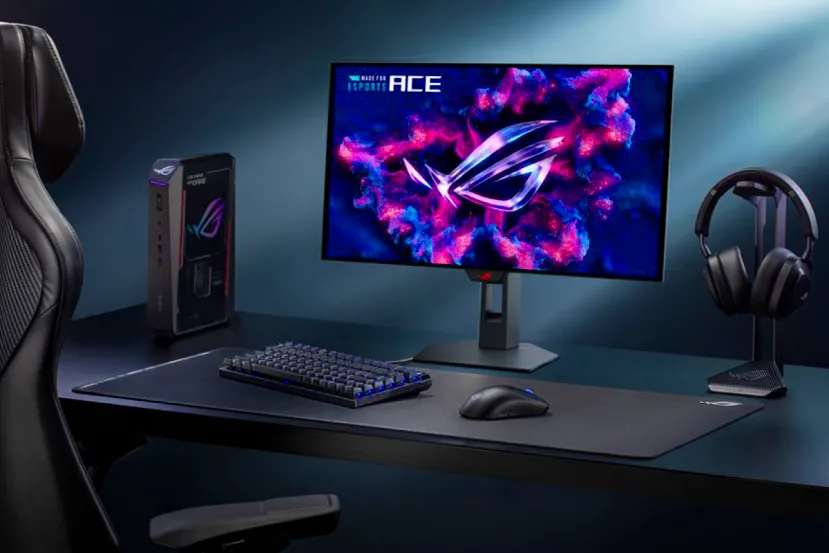 ASUS ROG Swift OLED PG259QWS Ace en un entorno profesional de esports.