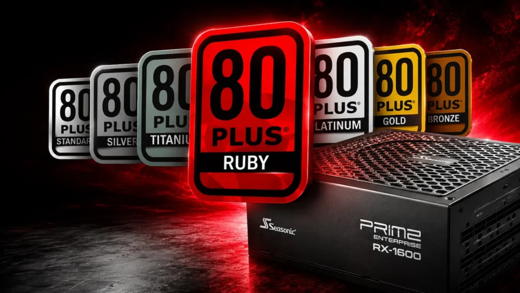 Seasonic PRIME ENTERPRISE RX-1600 con certificación 80 PLUS Ruby
