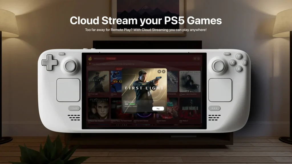 Asobi Remote Play lleva funciones similares a PlayStation Portal a Steam Deck