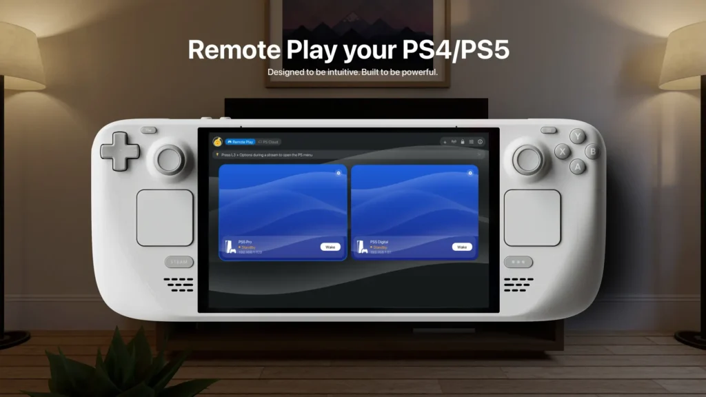 Steam Deck puede utilizar Asobi para hacer Remote Play y streaming en la nube de juegos de PlayStation