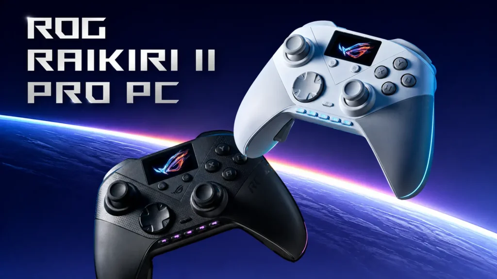 ASUS ROG Raikiri II Pro PC con joysticks TMR intercambiables