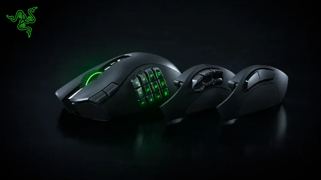 Razer Naga V3 Pro con paneles laterales intercambiables para juegos MMO