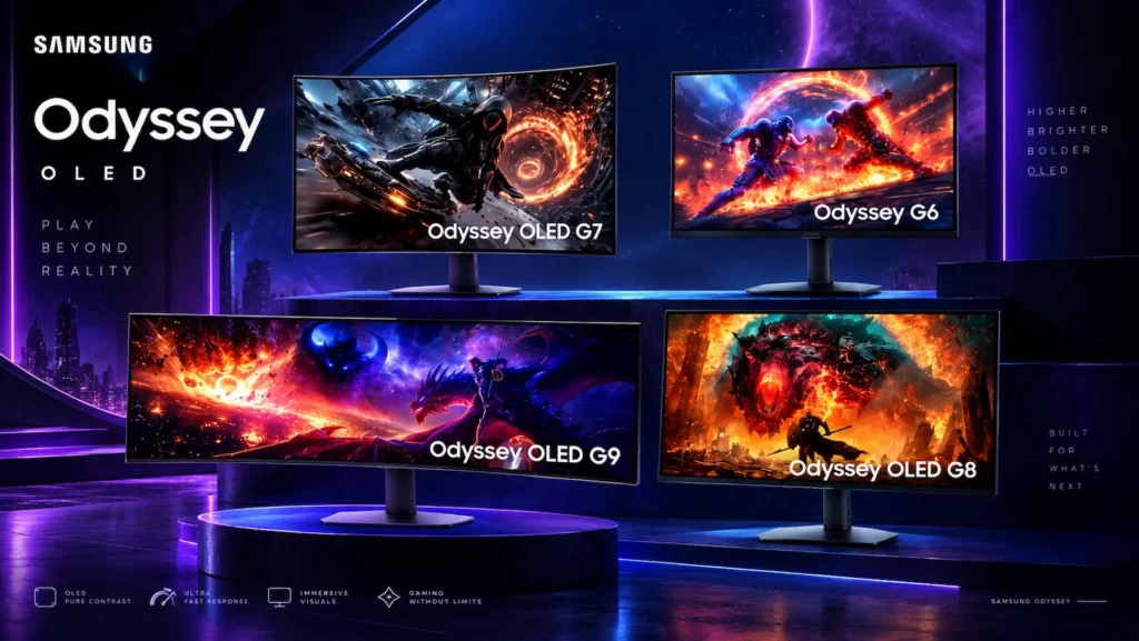 Samsung Odyssey G6 alcanza los 1.100 Hz en modo HD