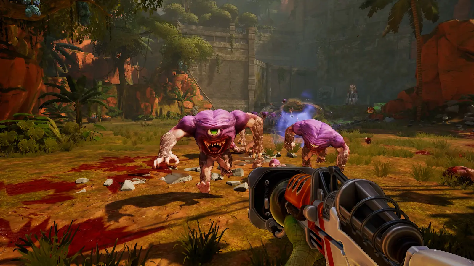 Las distintas versiones de Serious Sam en Shatterverse.
