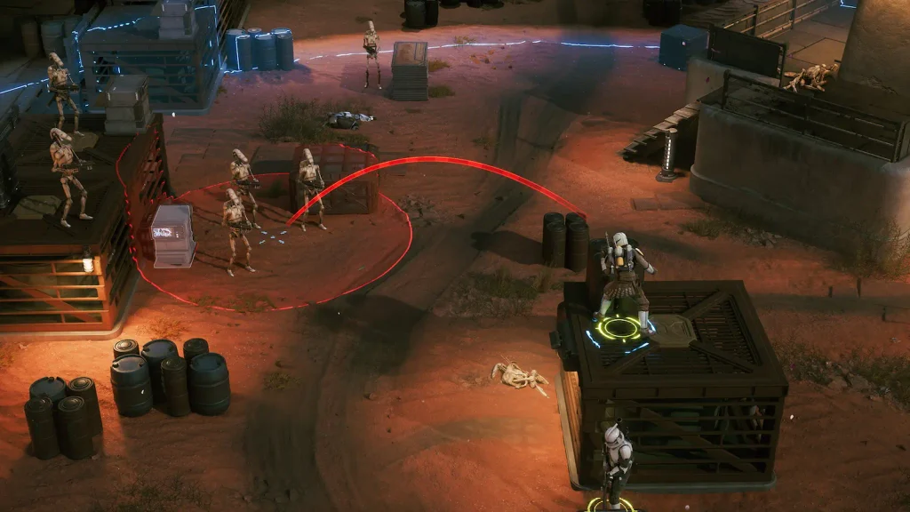 Batalla contra tropas enemigas en Star Wars Zero Company.