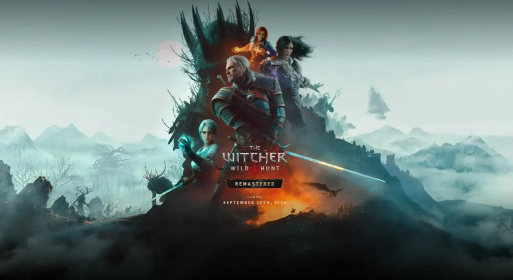 Geralt de Rivia en The Witcher 3 Remastered