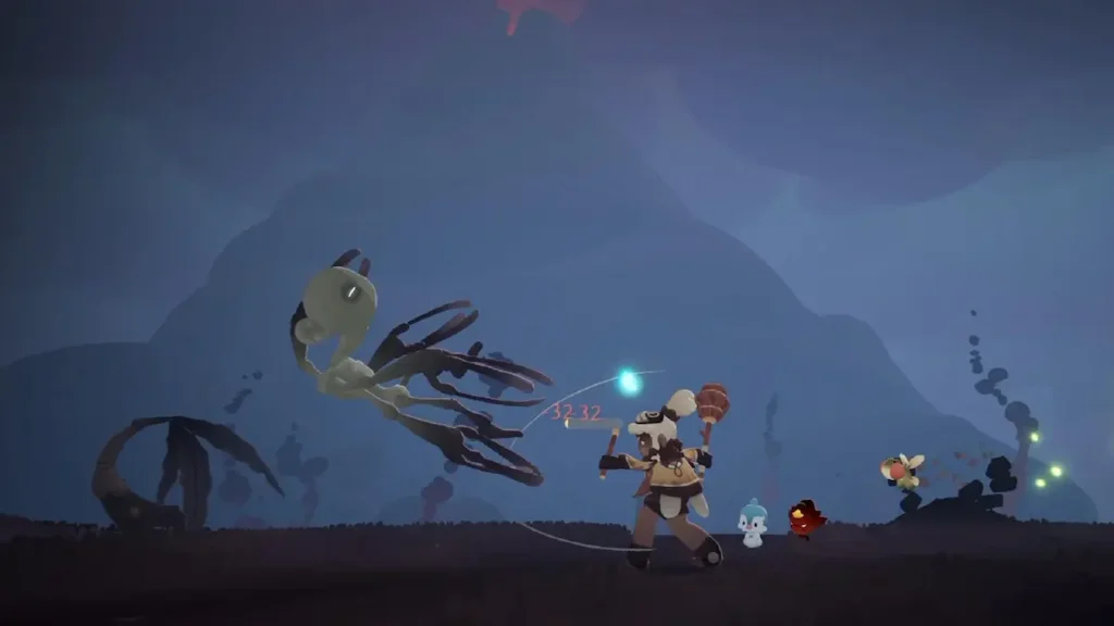 Abi combate contra un jefe en Wilderings The Lost Spring