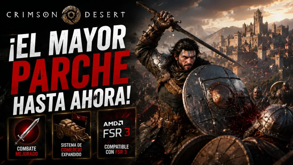 Crimson Desert recibe una gran actualización con mejoras en el combate y el sistema de comercio.