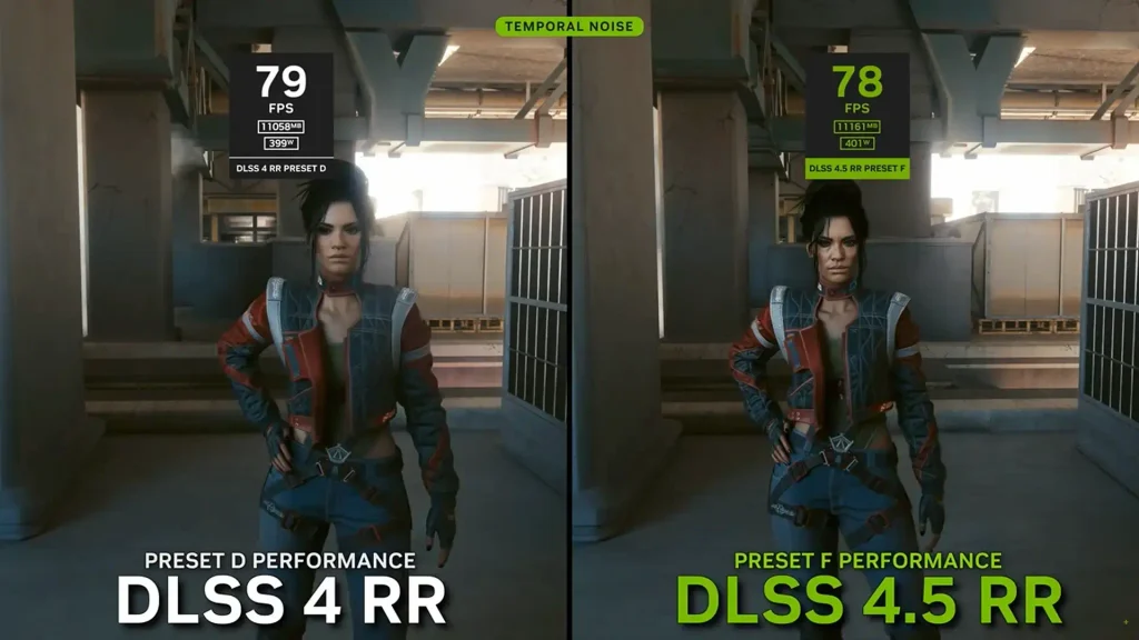 DLSS 4.5 Ray Reconstruction funcionando en un juego con ray tracing