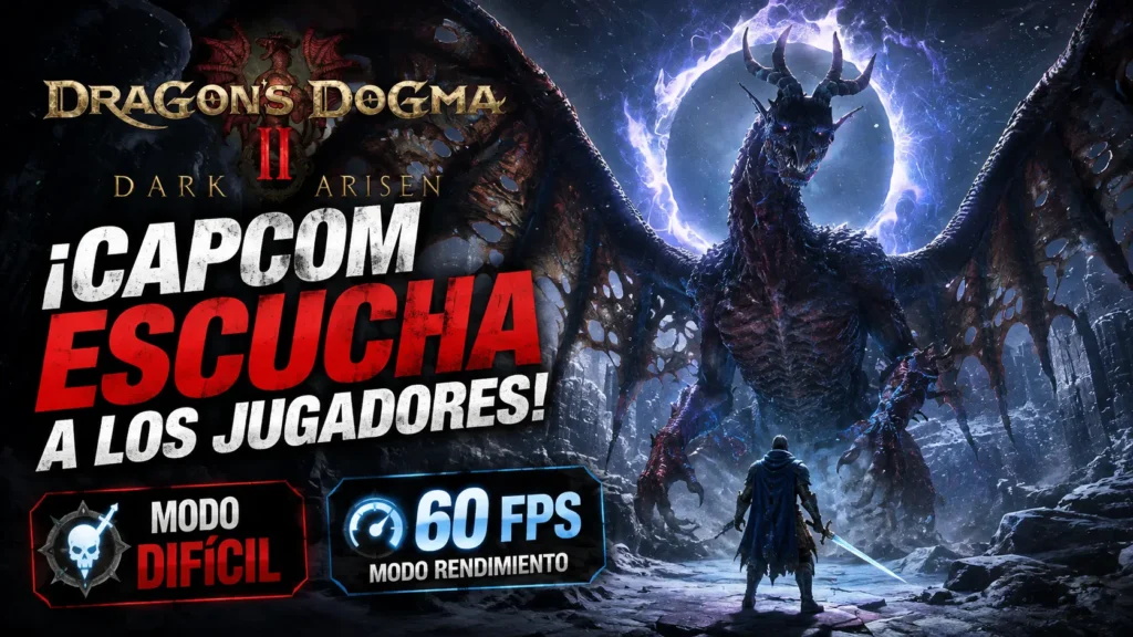 Dragon's Dogma 2 Dark Arisen añadirá un modo difícil y un modo rendimiento de 60 FPS en consolas.