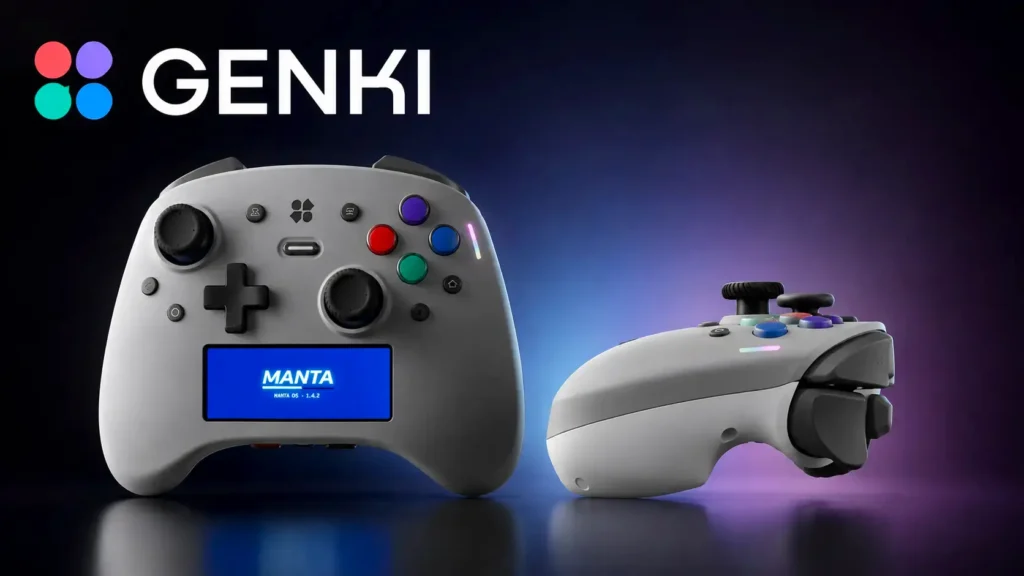 Genki Manta, mando gaming con pantalla integrada de 2,79 pulgadas y 8.000 Hz