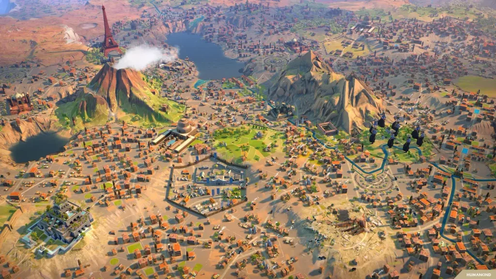 Civilización de Humankind 2 avanzando a través de las épocas