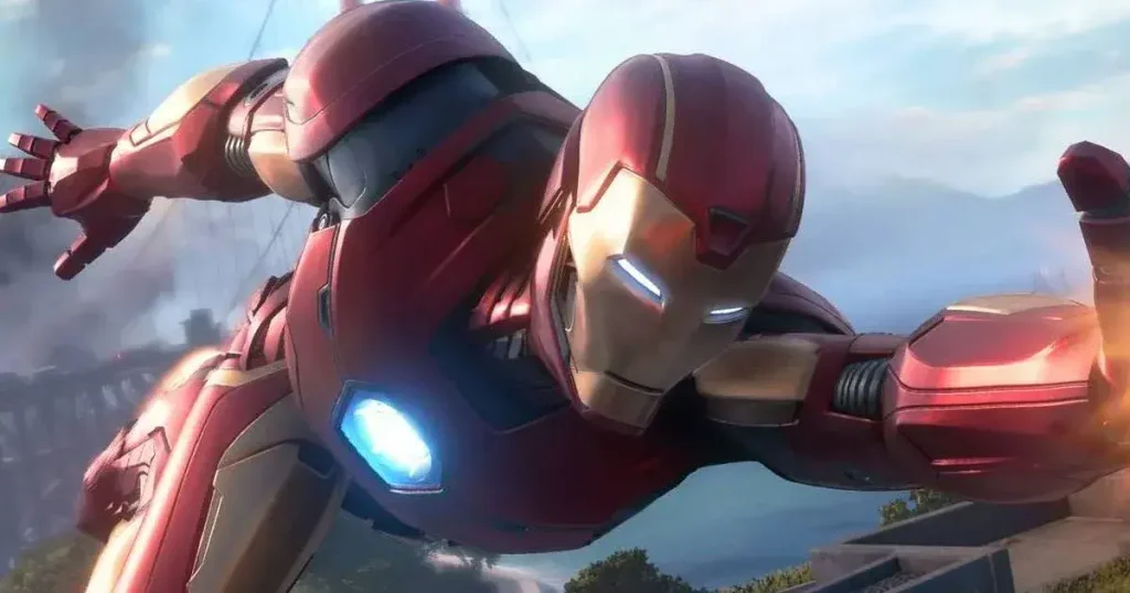 Tony Stark vuela por una ciudad en el nuevo juego de Iron Man