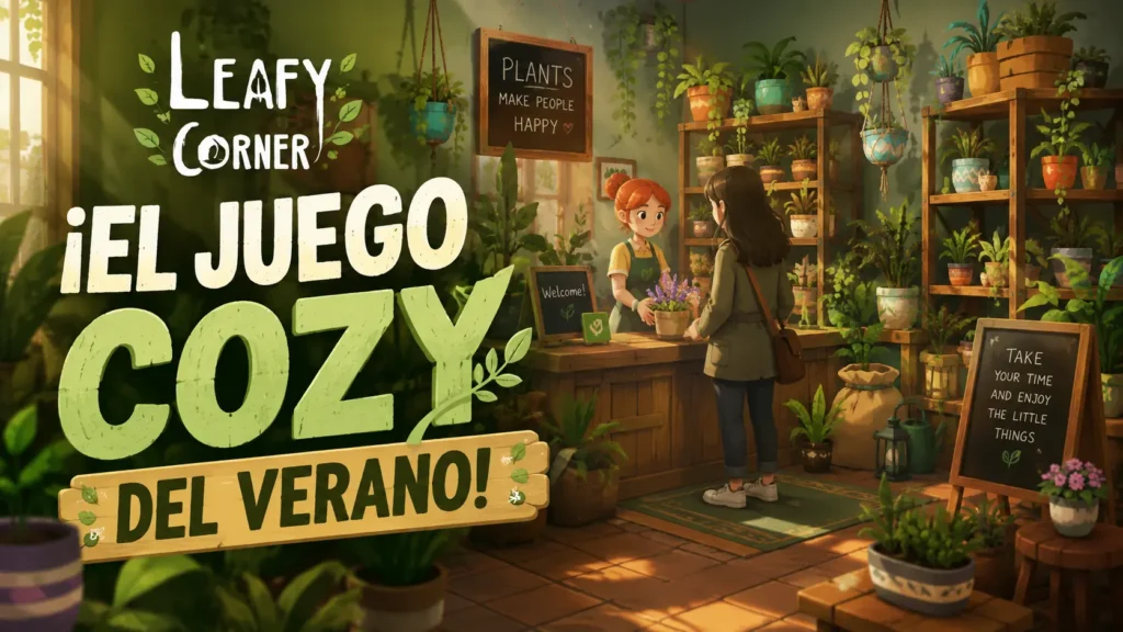 Leafy Corner ya está disponible en PC y consolas con una propuesta centrada en gestionar una tienda de plantas.