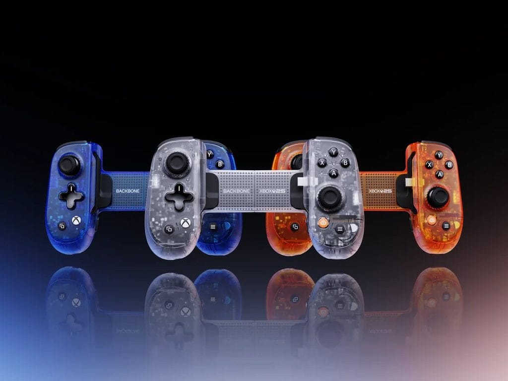 Backbone Pro Xbox 25th Anniversary Edition en sus tres colores