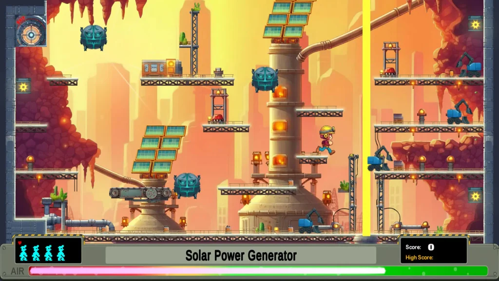 Manic Miner 2026 con sus 20 niveles clásicos renovados