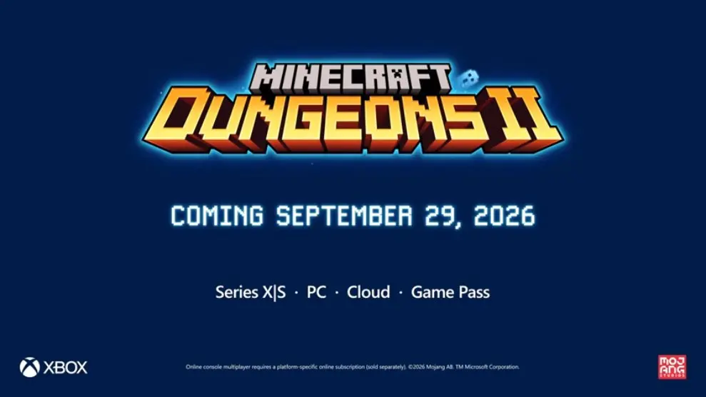 Tráiler de Minecraft Dungeons 2 publicado por Xbox