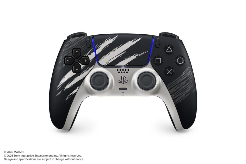 DualSense de Marvel's Wolverine junto a la PS5 Digital Edition