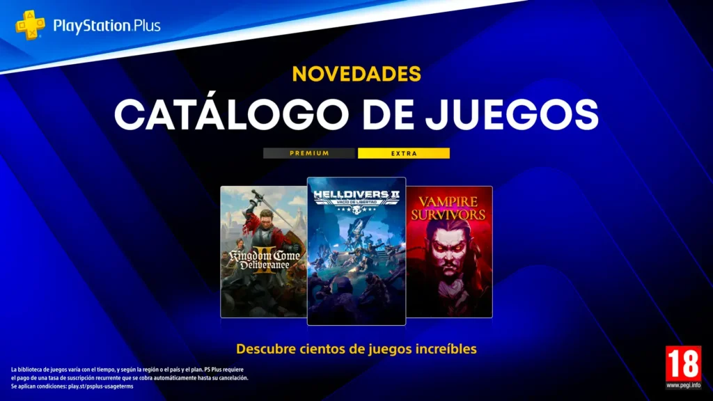 Juegos de PlayStation Plus Extra y Premium de agosto de 2026