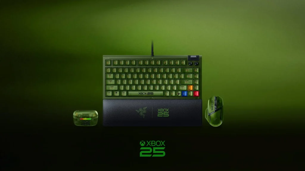 Colección de periféricos Razer para los 25 años de Xbox