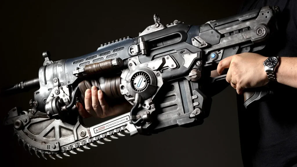 Réplica a tamaño real del Lancer de Gears of War