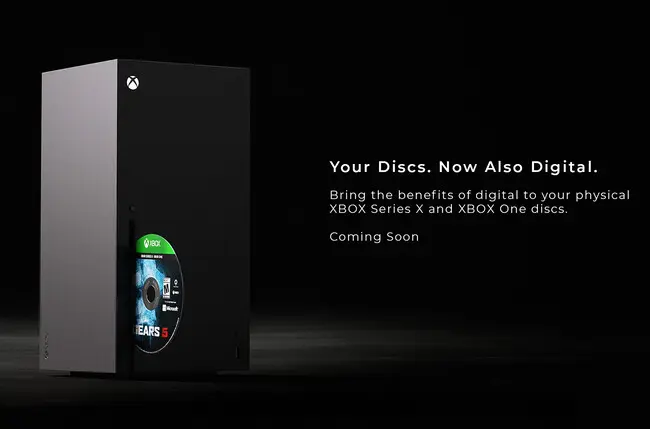 Disco físico de Xbox junto a una copia digital del juego