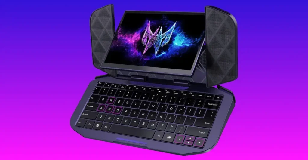 Acer Project DualPlay Mini, concepto de portátil gaming con teclado integrado.
