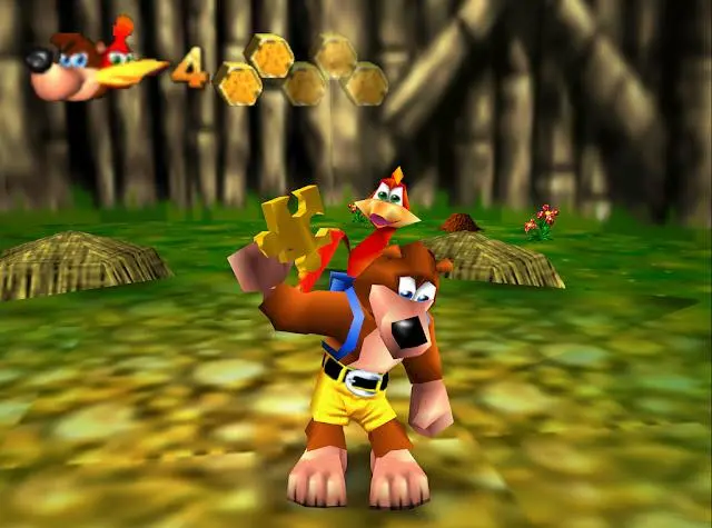Banjo-Kazooie gameplay, Banjo y Kazooie explorando uno de los mundos