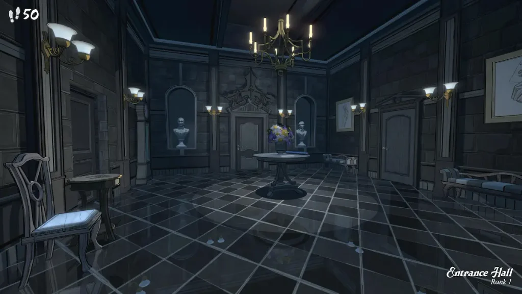 Disco Elysium gameplay, detective investigando una zona de Martinaise