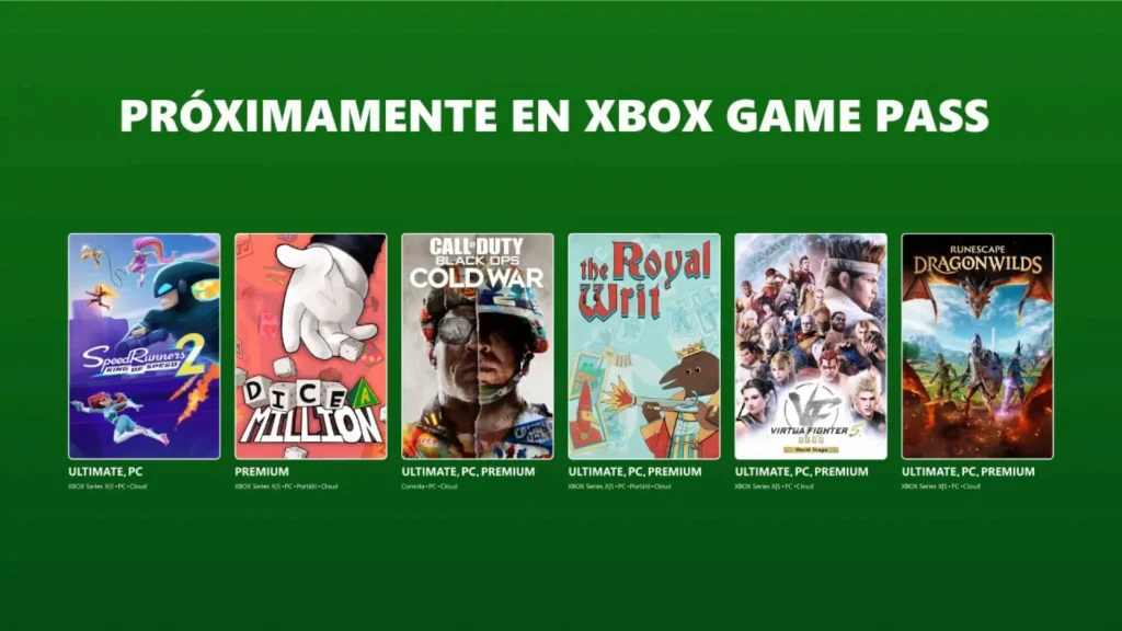 Xbox Game Pass septiembre de 2026 con sus nuevas incorporaciones