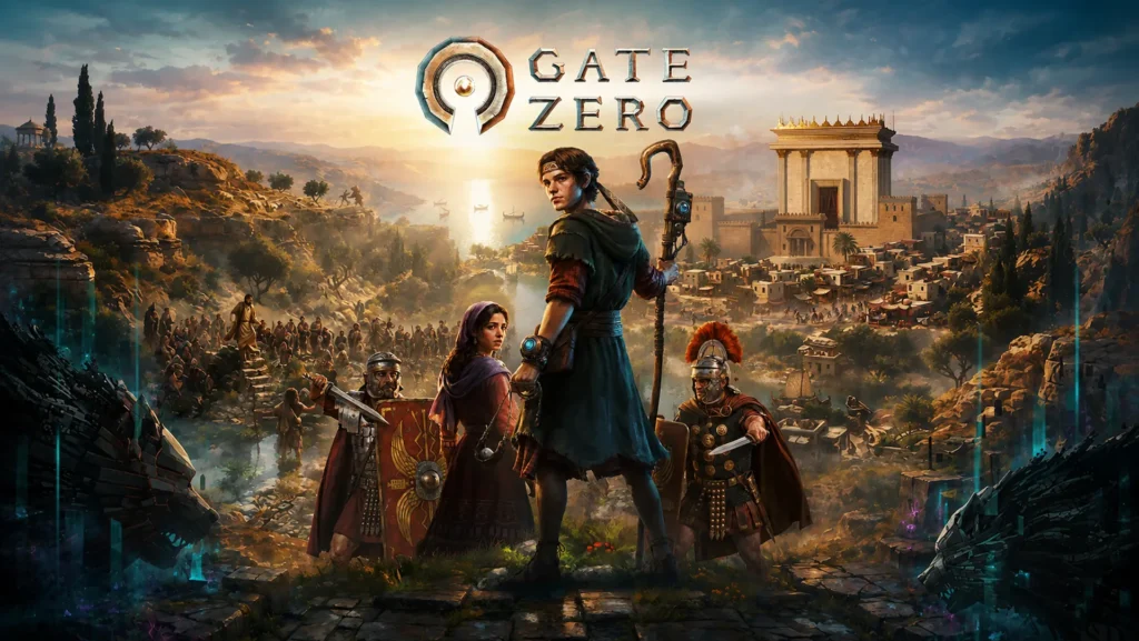 Gate Zero muestra su mundo histórico y futurista en la nueva ilustración oficial.