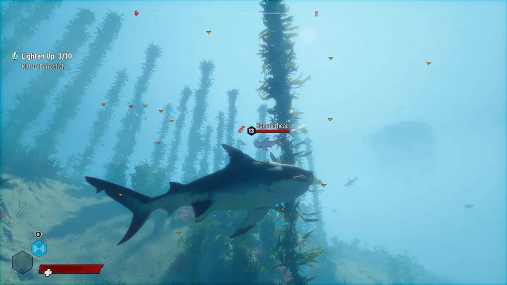 El tiburón explora Neptune's Kingdom en Maneater 2