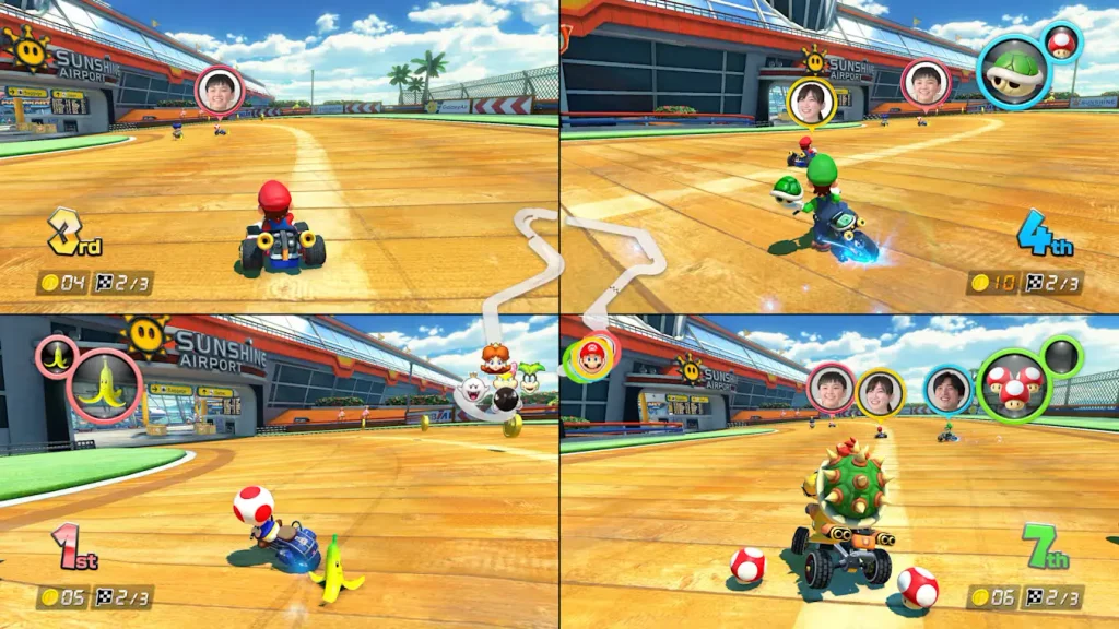 CameraPlay muestra la cara de los jugadores en Mario Kart 8 Deluxe