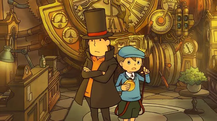 St. Mystere luce nuevos gráficos 3D en Professor Layton Curious Village Remake.